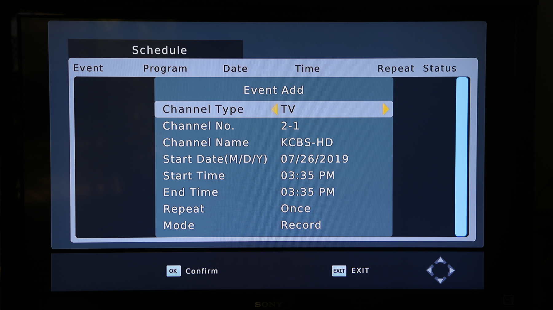 How to set up scheduled recordings on the HOMEWORX DVR