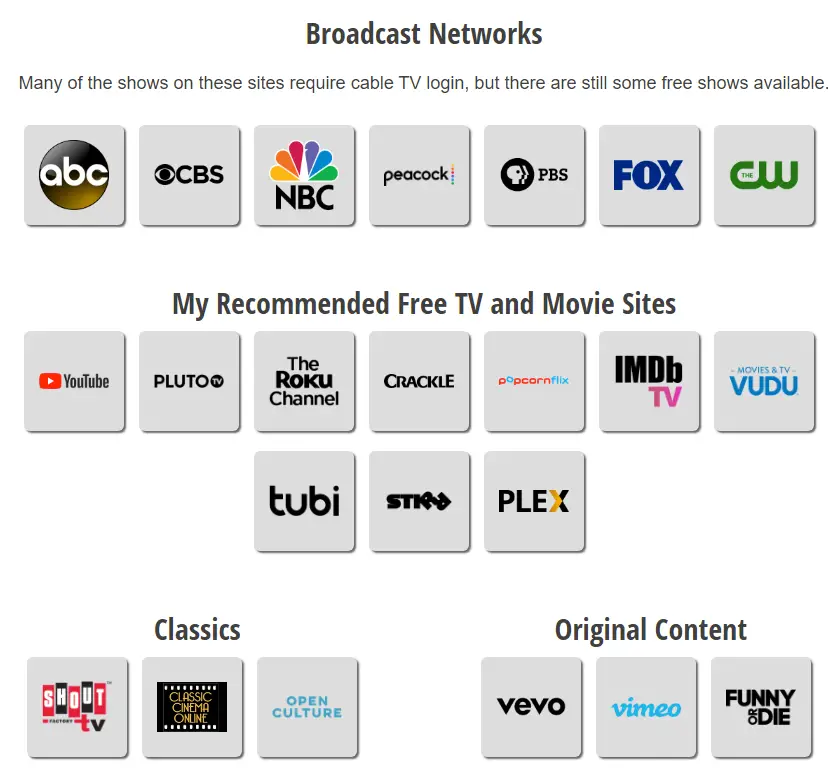  movies and TV channels online