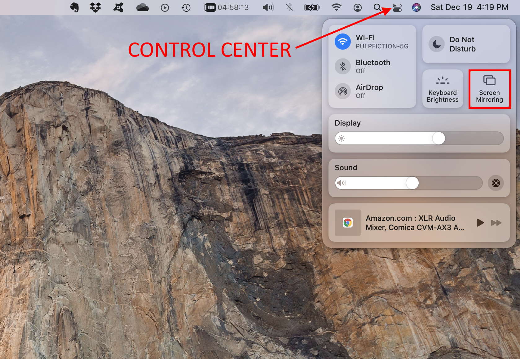 how to airplay from mac not mirror