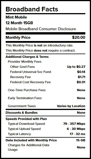 Mint Mobile Fees